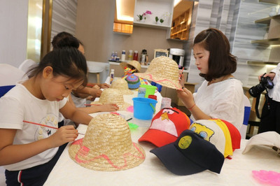 中建·观湖珑府遮阳帽DIY活动奇趣上演